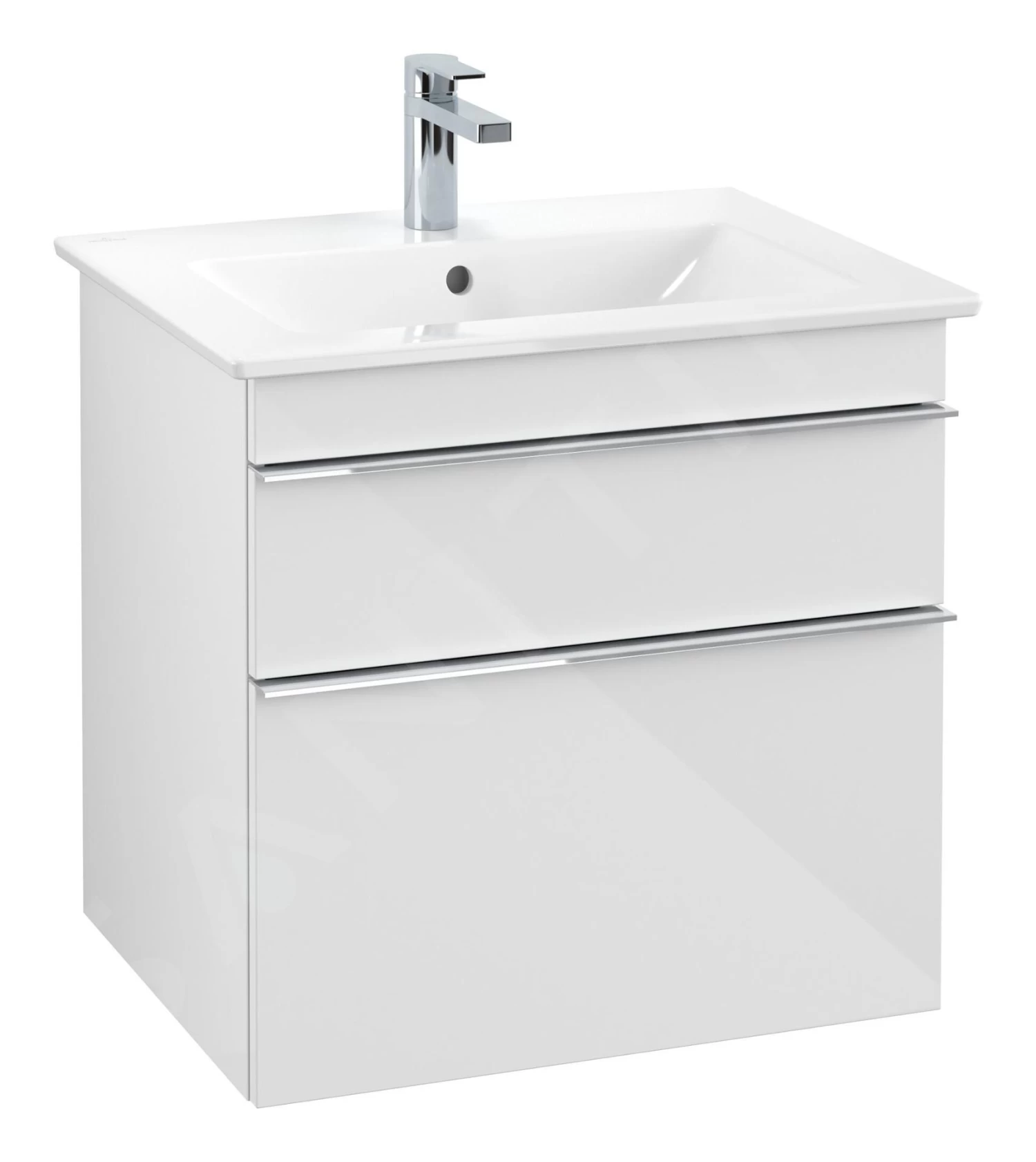 Villeroy & Boch Venticello - Wastafelkast, 603x590x502 Mm, 2 Laden, Glosy White A92401DH 3 Villeroy & Boch Venticello - Wastafelkast, 603x590x502 Mm, 2 Laden, Glosy White A92401DH