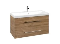 Villeroy & Boch Avento - Wastafelonderkast, 980x514x452 Mm, 2 Lades, Oak Kansas A89200RH