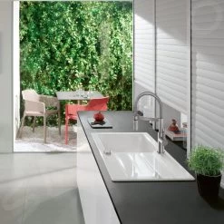 Villeroy & Boch Steel Expert Compact - Keukenkraan Met Flexibele Uitloop En Uittrekbare Sproeikop, Roestvrij Staal 927300LC -Modern Badkamer Verkoop 0c4f8817a2747f8f2f1abd27