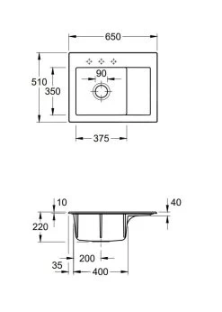 Villeroy & Boch Subway 45 - Keramische Spoelbak 65x51 Cm, Excentrische Bediening, CeramicPlus, Grafiet 331202i4 6 Villeroy & Boch Subway 45 - Keramische Spoelbak 65x51 Cm, Excentrische Bediening, CeramicPlus, Grafiet 331202i4 -Modern Badkamer Verkoop 106e663179dbe84036991904 6