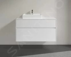 Villeroy & Boch Collaro - Wastafelonderkast, 1000x548x500 Mm, 2 Laden, Glossy White C01700DH -Modern Badkamer Verkoop 1335e7d7caf2ee3645d70253