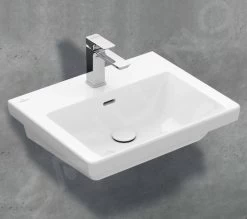 Villeroy & Boch Subway 3.0 - Wastafel 550x440 Mm, Met Overloop, Met Kraangat, CeramicPlus, Stone White 4A7055RW -Modern Badkamer Verkoop 14b3f441f7b89997162d6d74