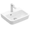 Villeroy & Boch O.novo - Fontein 450x370 Mm, Met Overloop, Met Kraangat, AntiBac, CeramicPlus, Alpine Wit 434445T2
