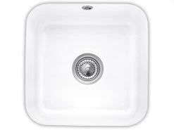 Villeroy & Boch Spoelbakken - Keramische Spoelbak 445x445 Mm Incl. Afvoergarnituur, CeramicPlus, Alpine Wit 670301R1