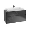 Villeroy & Boch Collaro - Wastafelkast, 1000x548x500 Mm, 2 Laden, Mat Zwart C02000PD