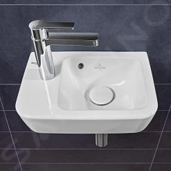 Villeroy & Boch O.novo - Fontein Compact 360x250 Mm, Met Overloop, 1 Kraangat Links, CeramicPlus, Alpine Wit 434236R1 -Modern Badkamer Verkoop 1a891994090d81a7219296c4 1