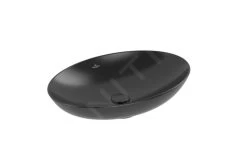 Villeroy & Boch Loop&Friends - Opzetwastafel, 620x420 Mm, Met Overloop, CeramicPlus, Ebony 4A4800S5