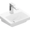 Villeroy & Boch Subway 3.0 - Meubelfontein 370x305 Mm, Zonder Overloop, Met Kraangat, CeramicPlus, Alpine Wit 437038R1