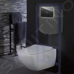 Villeroy & Boch ViConnect - WC-bedieningsplaat 200G Met LED-verlichting, Glanzend Zwart 921843RB -Modern Badkamer Verkoop 1e29b546453be2dec9783c06