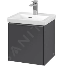 Villeroy & Boch Subway 3.0 - Wastafelonderkast, 423x429x378 Mm, 1 Deur, Grafiet C58100VR