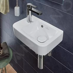 Villeroy & Boch O.novo - Fontein Compact 360x250 Mm, Met Overloop, 1 Kraangat Links, Alpine Wit 43423601 -Modern Badkamer Verkoop 2343e44a5ea08ec25b4ca9b0