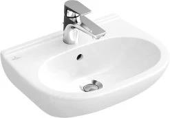 Villeroy & Boch O.novo - Wastafel Compact, 550x370 Mm, Met Overloop, Met Kraangat, Alpine Wit 51665501