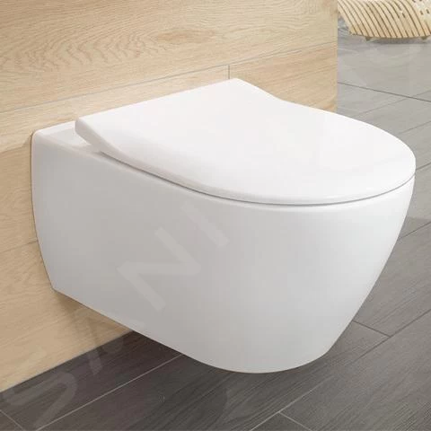 Villeroy & Boch Subway 2.0 - WC Bril Met SoftClosing Mechanisme, Wit 9M78S101 4 Villeroy & Boch Subway 2.0 - WC Bril Met SoftClosing Mechanisme, Wit 9M78S101 - Afbeelding 2