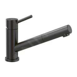 Villeroy & Boch Como - Keukenkraan Met Uittrekbare Sproeikop, Neerklapbaar Onder Raam, Antraciet 92580005