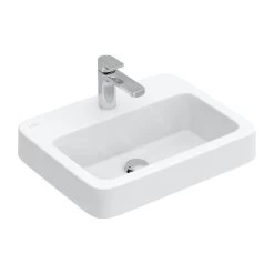 Villeroy & Boch Architectura - Inbouw Wastafel 550x430 Mm, Zonder Overloop, 1 Kraangat, CeramicPlus, Alpine Wit 419356R1