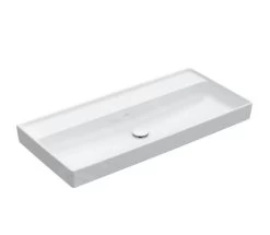 Villeroy & Boch Collaro - Meubelwastafel 1000x470 Mm, Zonder Overloop, Zonder Kraangat, CeramicPlus, Stone White 4A33A3RW