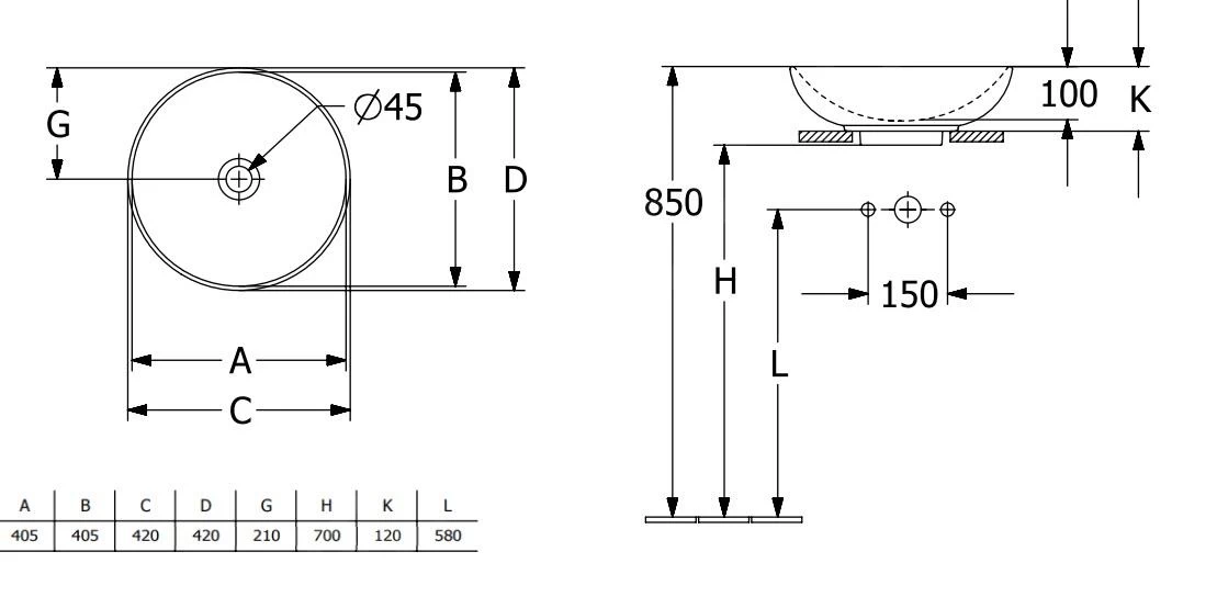 Villeroy & Boch Loop&Friends - Opzetwastafel, Diameter 420 Mm, Met Overloop, CeramicPlus, Graphite 4A4600i4 4 Villeroy & Boch Loop&Friends - Opzetwastafel, Diameter 420 Mm, Met Overloop, CeramicPlus, Graphite 4A4600i4 - Afbeelding 2