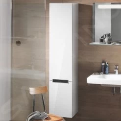 Villeroy & Boch Subway 2.0 - Hoge Badkamerkast, 1650x370x350 Mm, Scharnieren Rechts, Glossy White A71000DH -Modern Badkamer Verkoop 33e01cd827e334bc522847a3 1