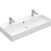 Villeroy & Boch Memento 2.0 - Dubbele Meubelwastafel 1000x470 Mm, Met Overloop, 2 Kraangaten, Alpine Wit 4A221L01 -Modern Badkamer Verkoop 3582069830d3f089776af330 1