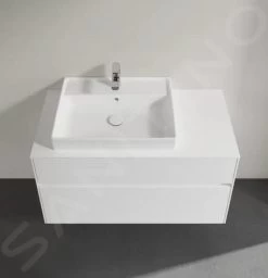 Villeroy & Boch Collaro - Wastafelonderkast, 1000x548x500 Mm, 2 Laden, Glossy White C01700DH -Modern Badkamer Verkoop 3784713df266c33a7d15f236