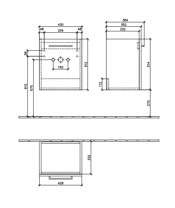Villeroy & Boch Avento - Wastafelonderkast, 430x514x352 Mm, 1 Deur, Stone Oak A88700RK 4 Villeroy & Boch Avento - Wastafelonderkast, 430x514x352 Mm, 1 Deur, Stone Oak A88700RK - Afbeelding 2