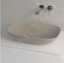 Villeroy & Boch Loop&Friends - Opzetwastafel, 620x420 Mm, Met Overloop, CeramicPlus, Almond 4A5000AM -Modern Badkamer Verkoop 3ba536561ecfb669fe55c455