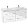 Villeroy & Boch Avento - Wastafelkast, 1180x514x452 Mm, 4 Laden, Crystal White A89300B4 -Modern Badkamer Verkoop 3cc4b903e4ef086a84945514
