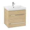 Villeroy & Boch Avento - Wastafelkast, 580x514x452 Mm, 2 Laden, Nordic Oak A88900VJ -Modern Badkamer Verkoop 3debf918695517a1bfd7701d