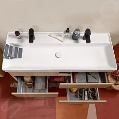 Villeroy & Boch Collaro - Meubelwastafel 1200x470 Mm, Zonder Overloop, 2 Kraangaten, CeramicPlus, Stone White 4A33C1RW -Modern Badkamer Verkoop 4543dd3e123b6f0bc5b2c6b0 1