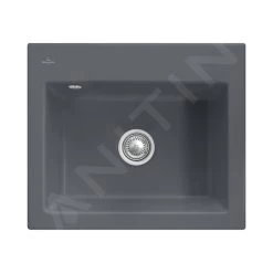 Villeroy & Boch Subway 60 - Keramische Spoelbak 60x51 Cm, CeramicPlus, Grafiet 330901i4