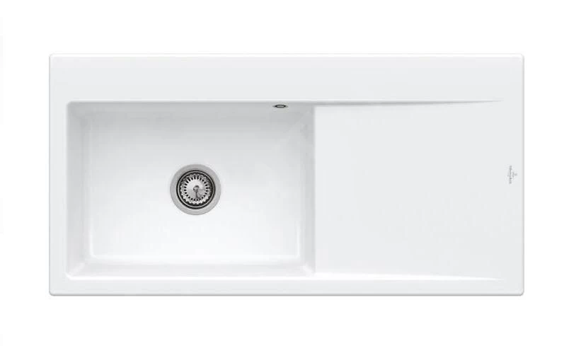 Villeroy & Boch Subway Style 60 - Keramische Spoelbak 100x51 Cm, CeramicPlus, Alpine Wit 336201R1 3 Villeroy & Boch Subway Style 60 - Keramische Spoelbak 100x51 Cm, CeramicPlus, Alpine Wit 336201R1