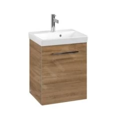 Villeroy & Boch Avento - Wastafelonderkast, 430x514x352 Mm, 1 Deur, Oak Kansas A88701RH