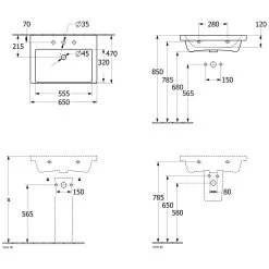 Villeroy & Boch Subway 3.0 - Wastafel 650x470 Mm, Met Overloop, Met Kraangat, CeramicPlus, Alpine Wit 4A7065R1 -Modern Badkamer Verkoop 4b58742ee236aa1d8207f4aa