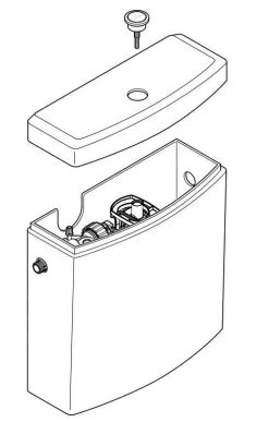 Villeroy & Boch Venticello - Stortbak Voor Staande Toiletpot, Met Zij- En Achteraansluiting, CeramicPlus, Alpine Wit 570711R1 -Modern Badkamer Verkoop 50c2113c7c36a771c1f49d0f