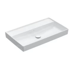 Villeroy & Boch Collaro - Meubelwastafel 800x470 Mm, Zonder Overloop, Zonder Kraangat, CeramicPlus, Stone White 4A3383RW