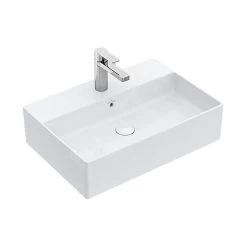 Villeroy & Boch Memento 2.0 - Opzetwastafel 600x420 Mm, Met Overloop, Met Kraangat, Alpine Wit 4A076001