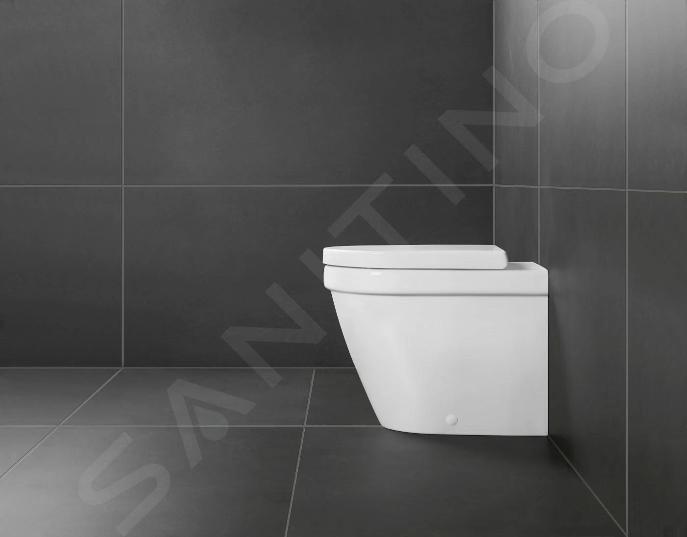 Villeroy & Boch O.novo - Compact Staande Toiletpot, Afvoer Achteraan, DirectFlush, CeramicPlus, Alpine Wit 5689R0R1 5 Villeroy & Boch O.novo - Compact Staande Toiletpot, Afvoer Achteraan, DirectFlush, CeramicPlus, Alpine Wit 5689R0R1 - Afbeelding 3
