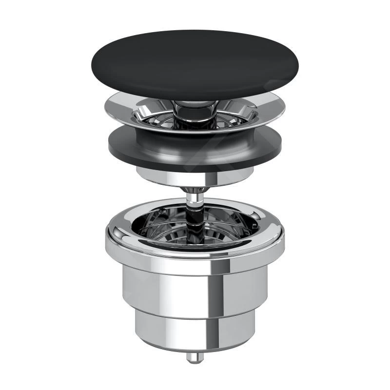 Villeroy & Boch Toebehoren - Niet-afsluitbaar Afvoerventiel, CeramicPlus, Ebony 680800S5 3 Villeroy & Boch Toebehoren - Niet-afsluitbaar Afvoerventiel, CeramicPlus, Ebony 680800S5