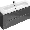 Villeroy & Boch Subway 2.0 - Wastafelkast, 1287x520x449 Mm, Glossy Grey A69800FP -Modern Badkamer Verkoop 5c7bd2fae760faf690ed9021
