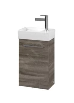 Villeroy & Boch Avento - Wastafelonderkast, 340x514x202 Mm, 1 Deur, Stone Oak A87601RK
