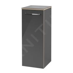 Villeroy & Boch Avento - Badkamer Zijkast, 350x890x373 Mm, 1 Deur, Crystal Grey A89501B1