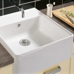 Villeroy & Boch Spoelbakken - Keramische Spoelbak 63x60 Cm, CeramicPlus, Stone White 632061RW -Modern Badkamer Verkoop 652413c0331bc46e792c7e70