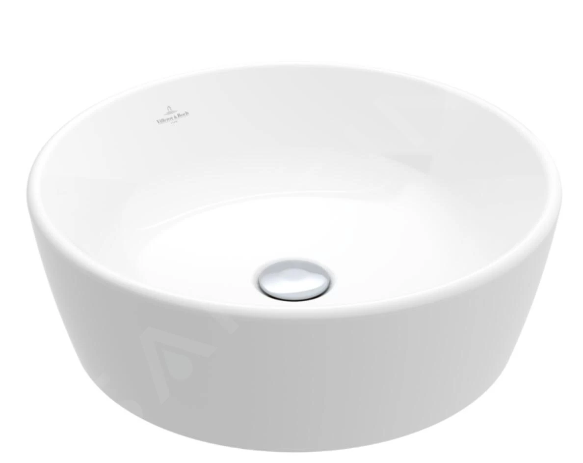 Villeroy & Boch Architectura - Opzetwastafel, Diameter 450 Mm, Zonder Overloop, Alpine Wit 5A254601 3 Villeroy & Boch Architectura - Opzetwastafel, Diameter 450 Mm, Zonder Overloop, Alpine Wit 5A254601