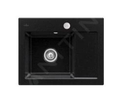 Villeroy & Boch Subway 45 - Keramische Spoelbak 65x51 Cm, Excentrische Bediening, CeramicPlus, Chromiet 331202J0