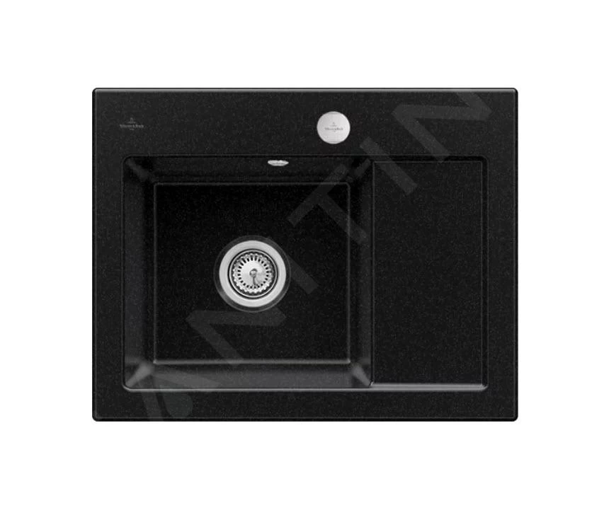 Villeroy & Boch Subway 45 - Keramische Spoelbak 65x51 Cm, Excentrische Bediening, CeramicPlus, Chromiet 331202J0 3 Villeroy & Boch Subway 45 - Keramische Spoelbak 65x51 Cm, Excentrische Bediening, CeramicPlus, Chromiet 331202J0