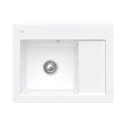 Villeroy & Boch Subway 45 - Keramische Spoelbak 65x51 Cm, CeramicPlus, Stone White 331201RW