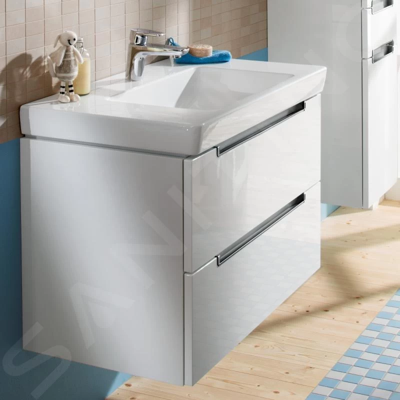 Villeroy & Boch Subway 2.0 - Wastafelonderkast, 987x520x449 Mm, 2 Lades, Glossy White A69710DH 6 Villeroy & Boch Subway 2.0 - Wastafelonderkast, 987x520x449 Mm, 2 Lades, Glossy White A69710DH - Afbeelding 4