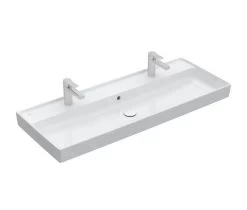 Villeroy & Boch Collaro - Meubelwastafel 1200x470 Mm, Met Overloop, 2 Kraangaten, Alpine Wit 4A33C401