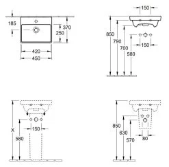 Villeroy & Boch Avento - Fontein 450x370 Mm, Met Overloop, 1 Kraangat, CeramicPlus, Alpine Wit 735845R1 8 Villeroy & Boch Avento - Fontein 450x370 Mm, Met Overloop, 1 Kraangat, CeramicPlus, Alpine Wit 735845R1 -Modern Badkamer Verkoop 72e4100787ee805c6a946d8d 1