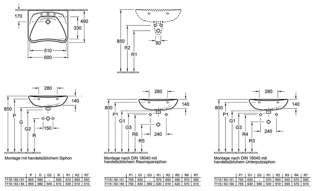 Villeroy & Boch ViCare - Vita Wastafel 600x490 Mm, Met Overloop, Met Kraangat, Ceramicplus, Wit 711963R1 4 Villeroy & Boch ViCare - Vita Wastafel 600x490 Mm, Met Overloop, Met Kraangat, Ceramicplus, Wit 711963R1 - Afbeelding 2